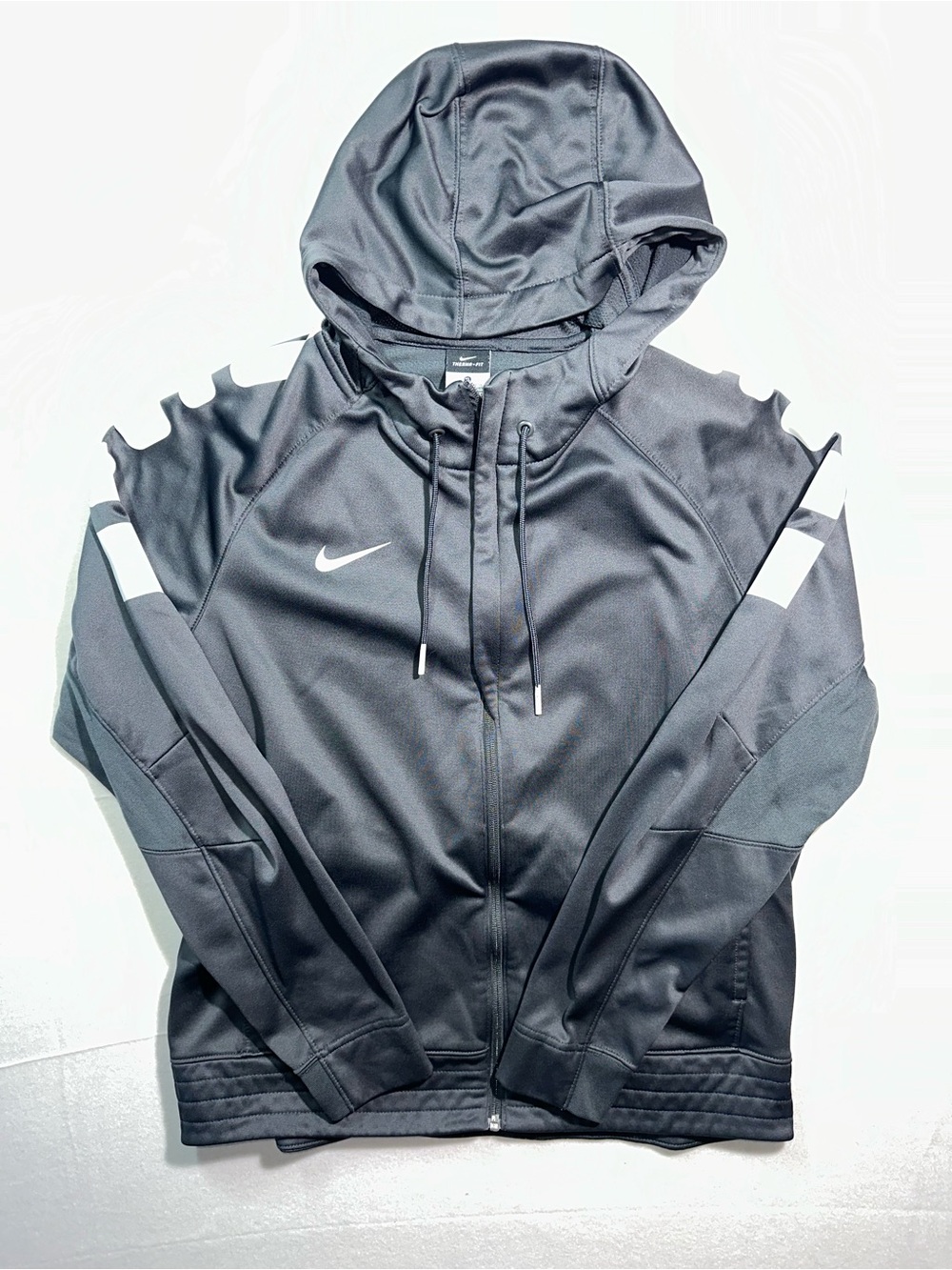 Nike Therma-FIT Black Full Zip Hooded Training Jacket XL